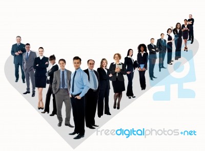 The Perfect Group Of Business People Stock Photo