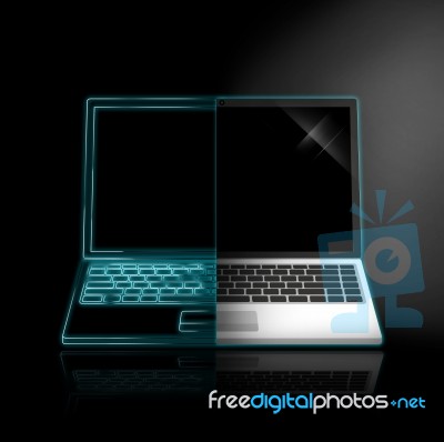 The Performance Of A Laptop Stock Image