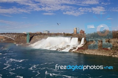 The Photo Of The Niagara Falls Stock Photo