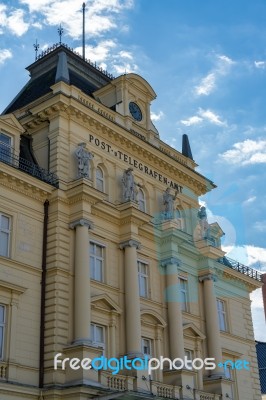 The Post Office In Bad Ischl Stock Photo