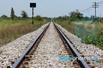 The Railway Used To Transport Stock Photo