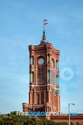 The Red Town Hall In Berlin Stock Photo