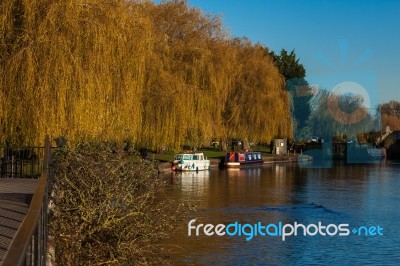 The River Great Ouse At Ely Stock Photo