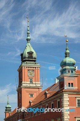 The Royal Castle In The Old Town Market Square In Warsaw Stock Photo