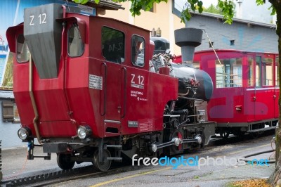 The Schafbergbahn Cog Railway In St Wolfgang Stock Photo