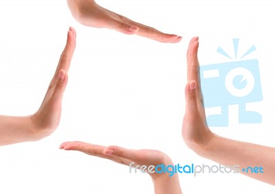 The Shape Of The Square Stock Photo