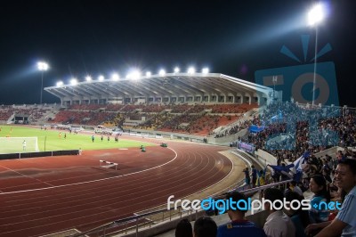 The Soccer Fans In The 700th Anniversary Stadium Stock Photo