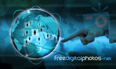 The Social Network.internet Concept Stock Photo