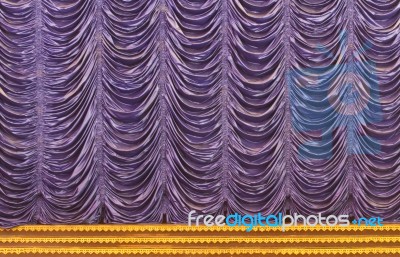 The Stage Curtain Stock Photo