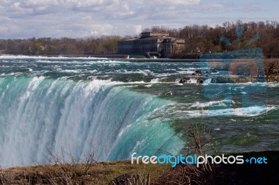 The Start Of The Niagara Falls Stock Photo