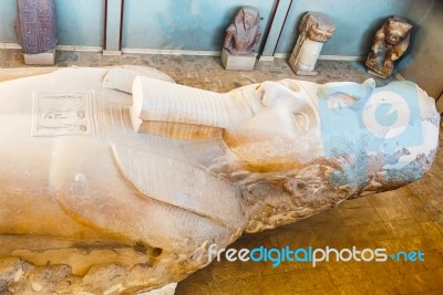 The Statue Of Ramses Ii Found At Memphis, Egypt Stock Photo