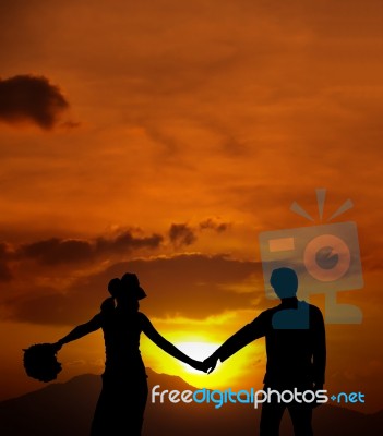 The Sunrise Of Love Stock Photo