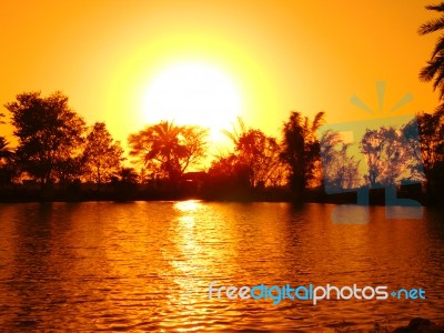 Sunset Stock Photo