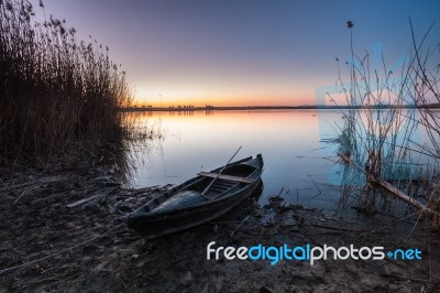 The Taray De Queros Lagoon Stock Photo