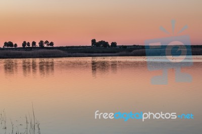 The Taray De Queros Lagoon Stock Photo