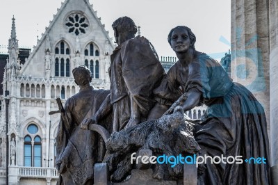 The Tisza Statue In Budapest Stock Photo