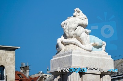 The Tisza Statue In Budapest Stock Photo