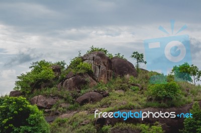 The Top Of A Hill Stock Photo