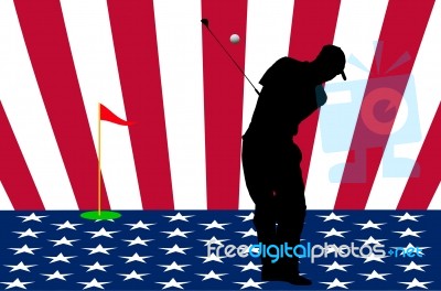 The USA Golf Team Stock Image