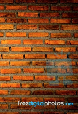 The Wall From Brick And Brick Background, Red Brick And Pattern Of Brick Wall Background Stock Photo