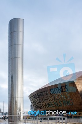 The Water Tower In Cardiff Stock Photo