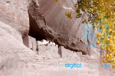 The White House Canyon De Chelly Stock Photo