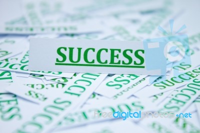 The Word Success Stock Photo