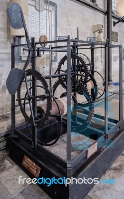 The World's Oldest Working Clock Built In 1386 Stock Photo