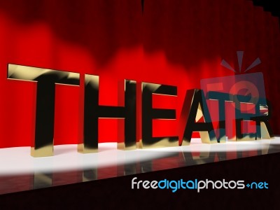 Theater Word Stock Image