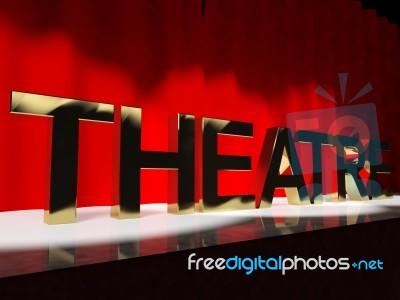 Theatre Word Stock Image