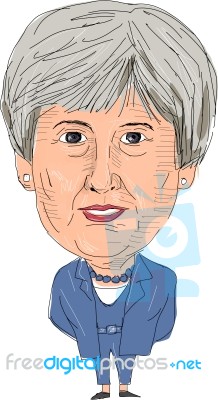 Theresa May Prime Minister United Kingdom Stock Image