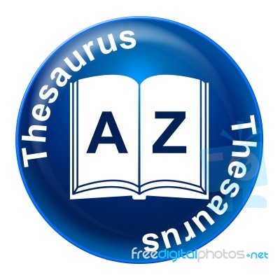 Thesaurus Sign Means Know How And Comprehension Stock Image