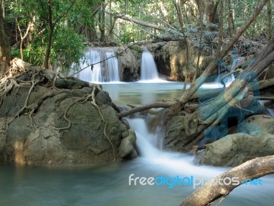 Thi Lo Su Water Fall, Tak, Thailand Stock Photo