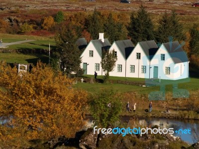 Thingvellir, National Park Stock Photo