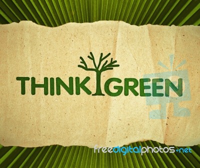 Think Green Stock Photo