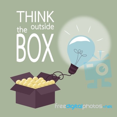 Think Outside The Box Concept Stock Image