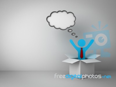 Think Outside The Box Concept Stock Image