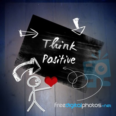 Think Positive Stock Image