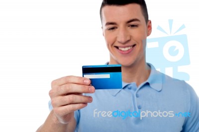 This Is My New Credit Card Stock Photo