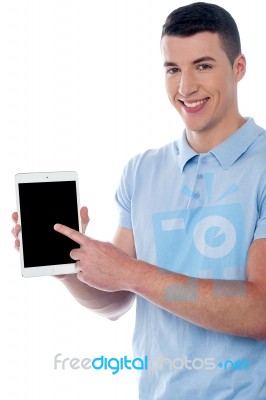 This Is My New Ebook Reader Stock Photo