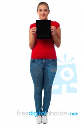 This Is My New Tablet Pc Stock Photo