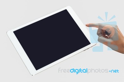 This Is My New Tablet Pc Device Stock Photo