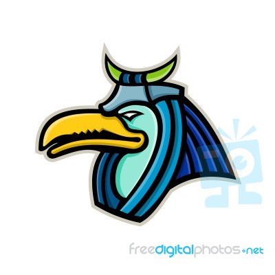 Thoth Egyptian God Mascot Stock Image