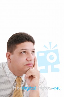 Thoughtful Businessman  Stock Photo