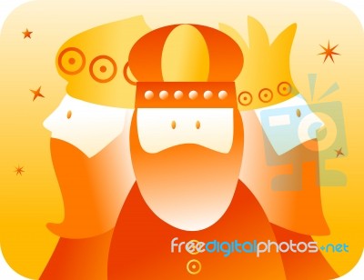 Three Kings Stock Image