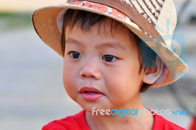 Three Years Old Boy Stock Photo