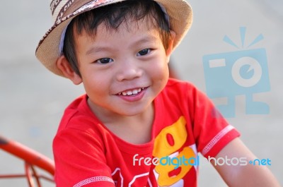 Three Years Old Boy Stock Photo