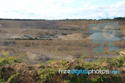 Thrislington Quarry Stock Photo