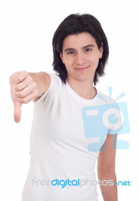 Thumbs Down Stock Photo