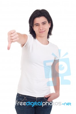 Thumbs Down Stock Photo